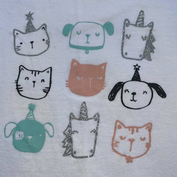 F&F Sparkly Unicorn Top 6 Months - Picture 2 of 4